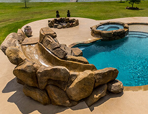 Water features at Backyard Oasis